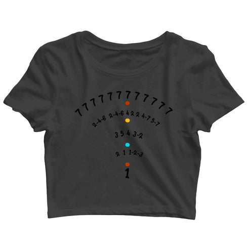3 Aaramkhor Specials TV Series Seven Seven Seven Custom Printed Graphic Design Crop Top T-Shirt for Women